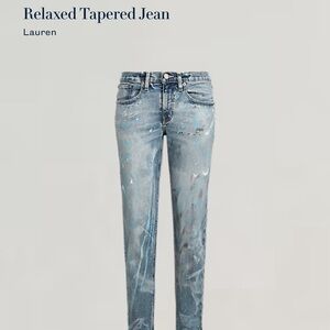 Lauren paint splattered jeans